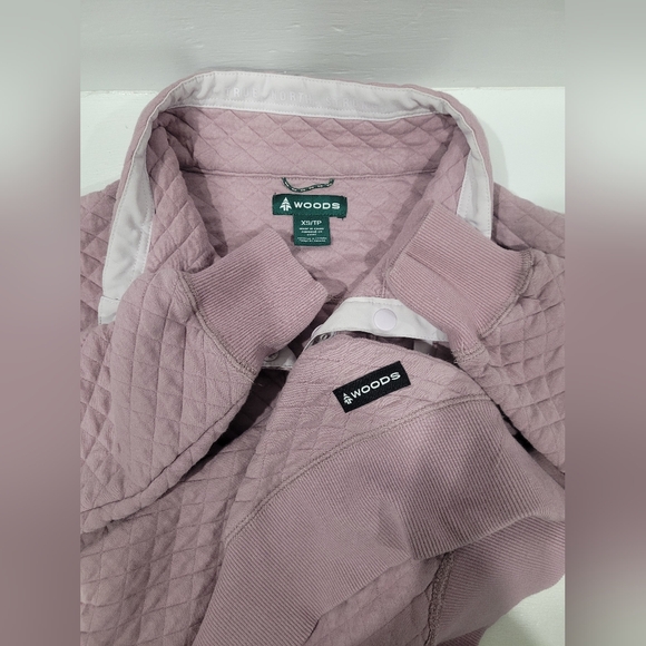 WOODS FARNHAM  WOMEN'S 3/4 SNAP SWEATSHIRT Sz XS - Picture 5 of 10